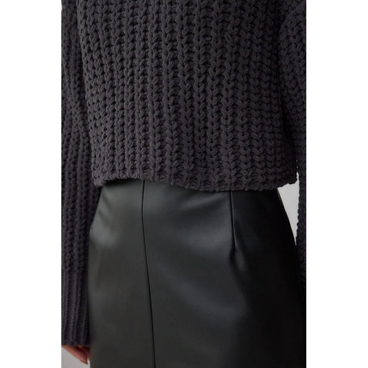 マットモールクロップドハイネックニット | AZUL BY MOUSSY | 詳細画像30 