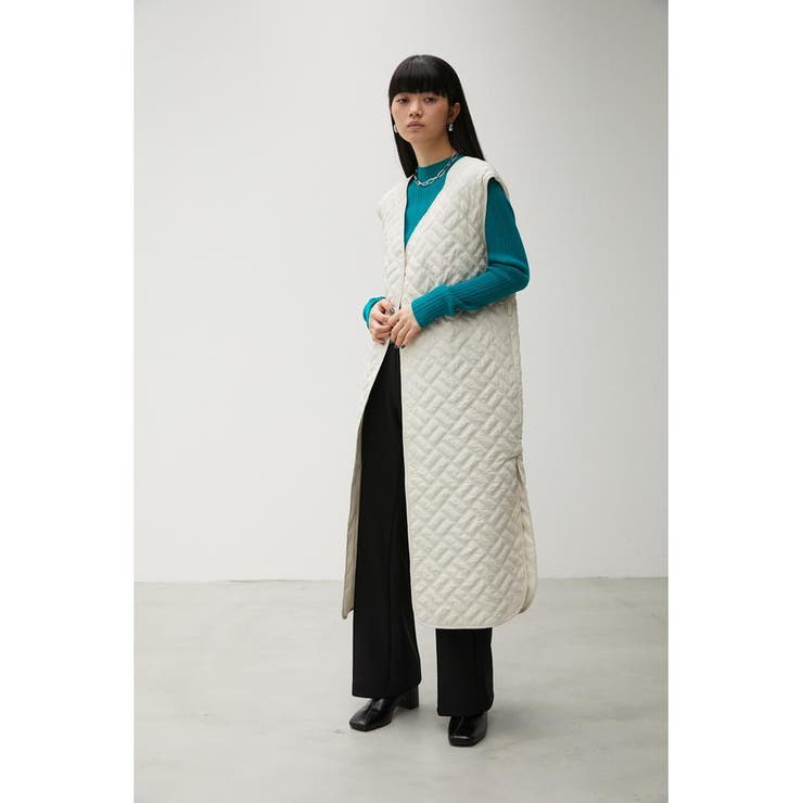 QUILTING LONG VEST[品番：AZLW0020377]｜AZUL BY MOUSSY（アズール