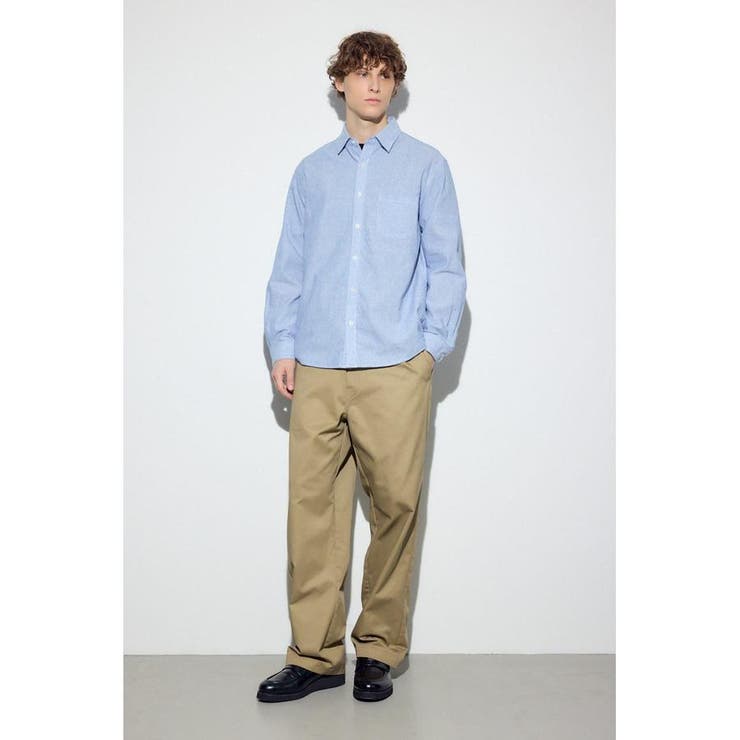 フレンチリネンCOOLMAXストライプシャツ | AZUL BY MOUSSY | 詳細画像37 