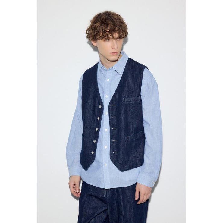 フレンチリネンCOOLMAXストライプシャツ | AZUL BY MOUSSY | 詳細画像39 
