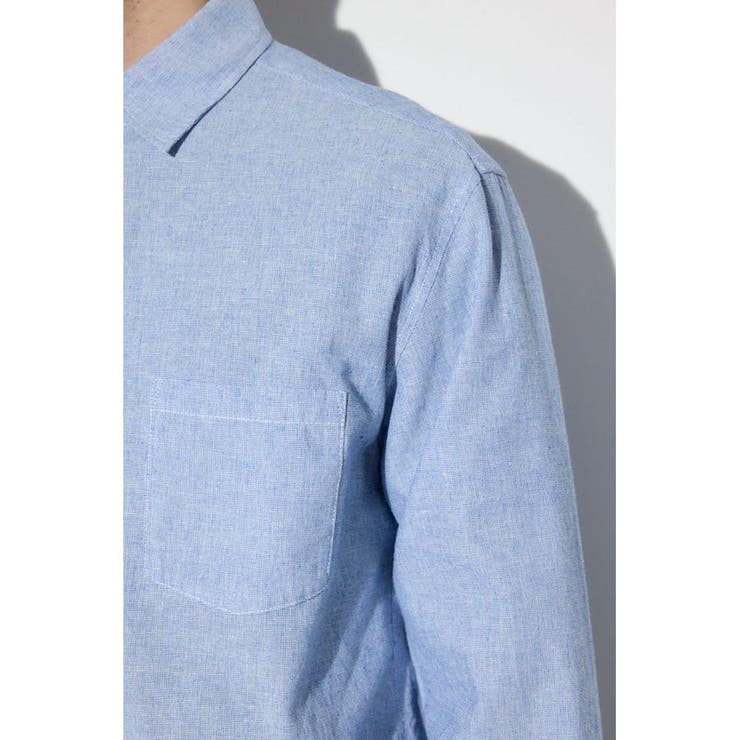 フレンチリネンCOOLMAXストライプシャツ | AZUL BY MOUSSY | 詳細画像42 