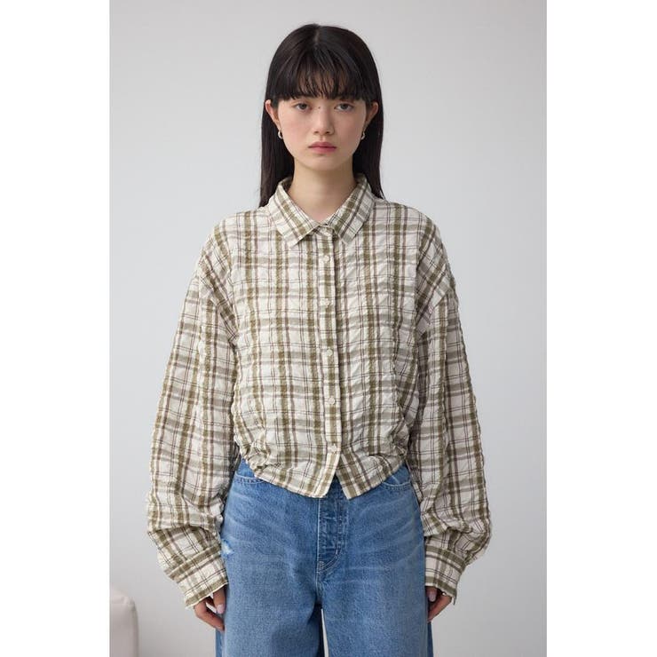 ラウンドヘムドロストシャツ | AZUL BY MOUSSY | 詳細画像15 
