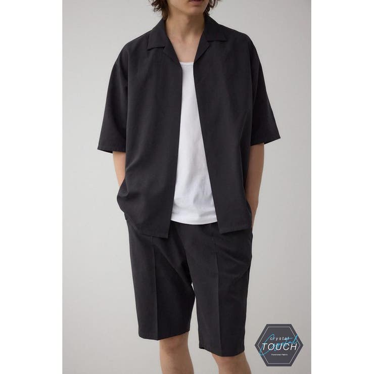 BLK | C/Tフェイクスウェードショートパンツセットアップ | AZUL BY MOUSSY