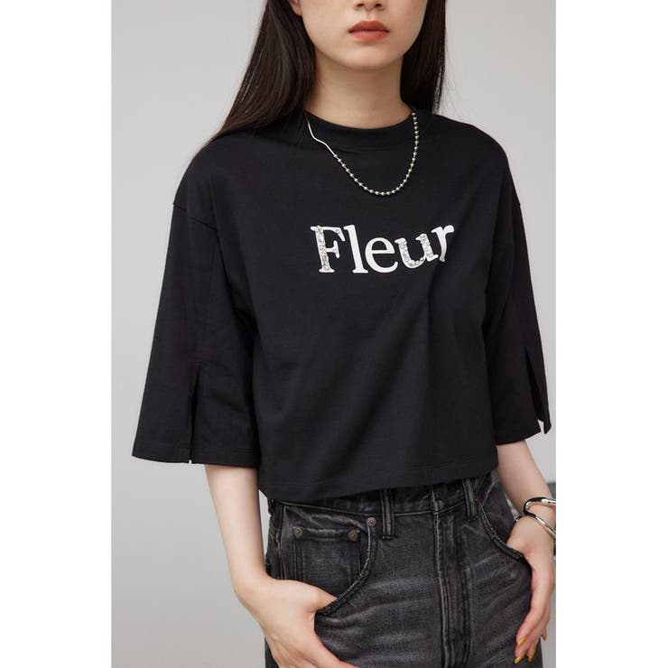 BLK | ビジューロゴTEE | AZUL BY MOUSSY