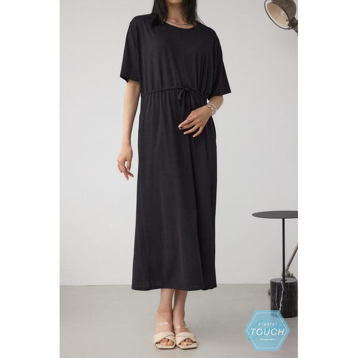 BLK | C/Tシャーベットカットソーワンピース | AZUL BY MOUSSY