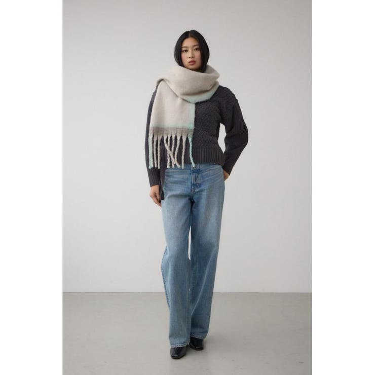 マルチデザインフラッフィーロングマフラー | AZUL BY MOUSSY | 詳細画像2 