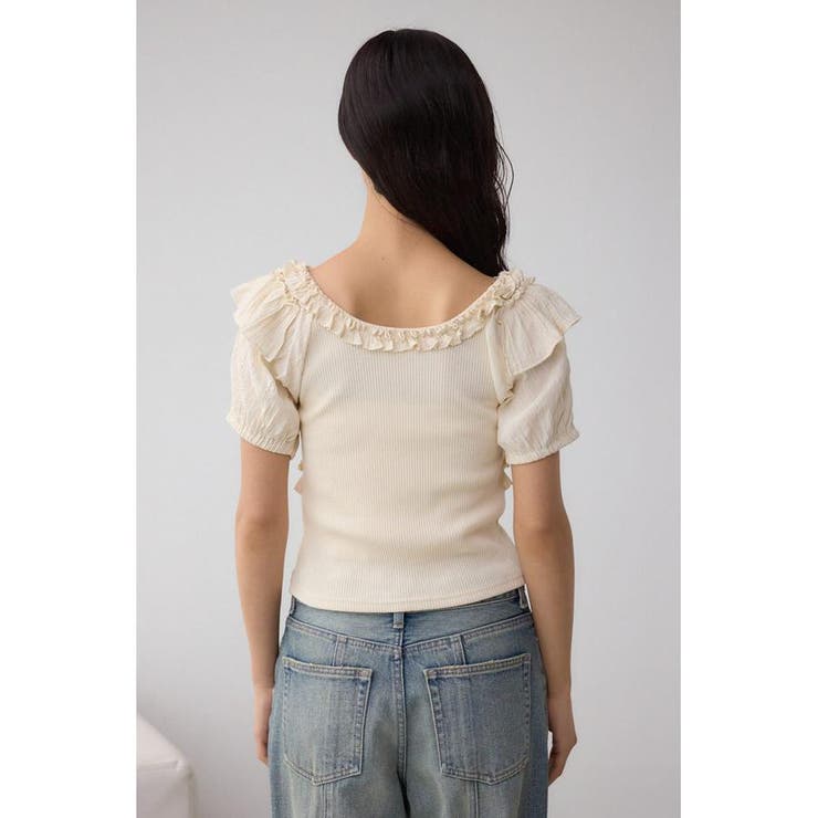 コンビネーション2WAYフリルトップス | AZUL BY MOUSSY | 詳細画像7 