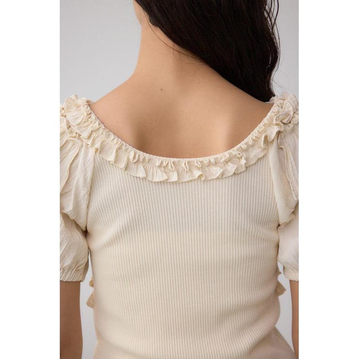 コンビネーション2WAYフリルトップス | AZUL BY MOUSSY | 詳細画像9 