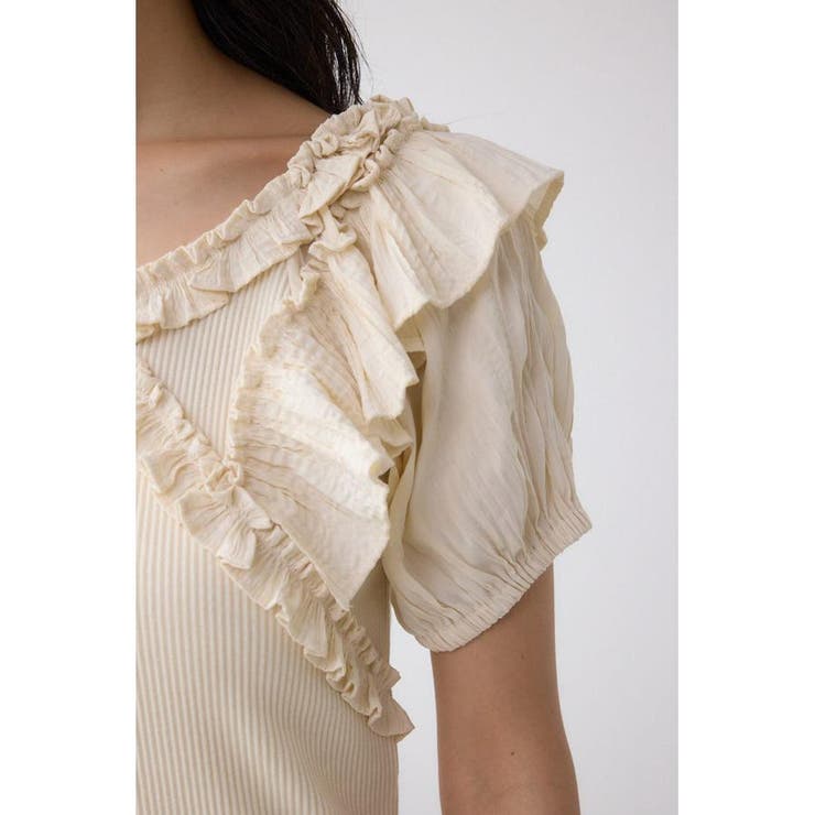 コンビネーション2WAYフリルトップス | AZUL BY MOUSSY | 詳細画像10 