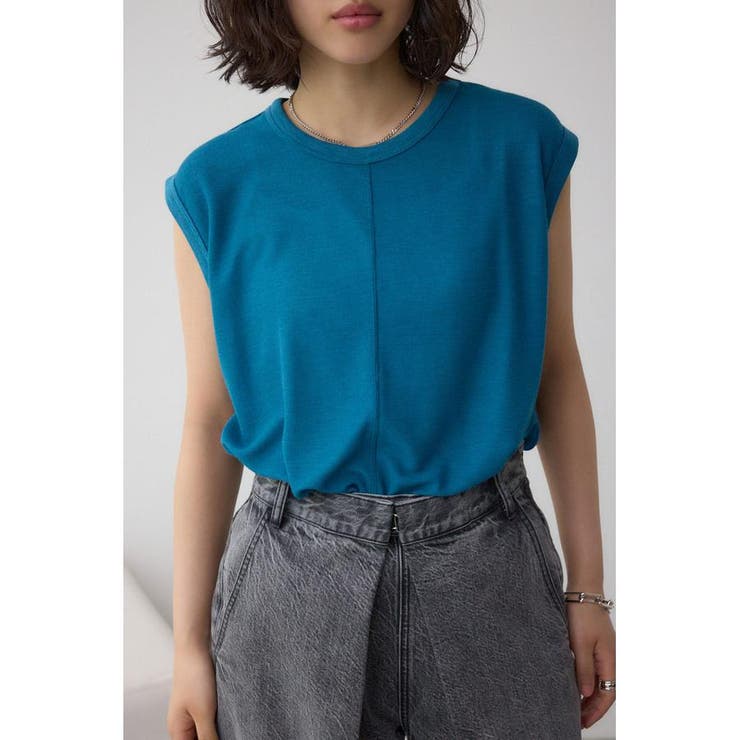 BLU | シアーワッフルノースリーブTシャツ | AZUL BY MOUSSY