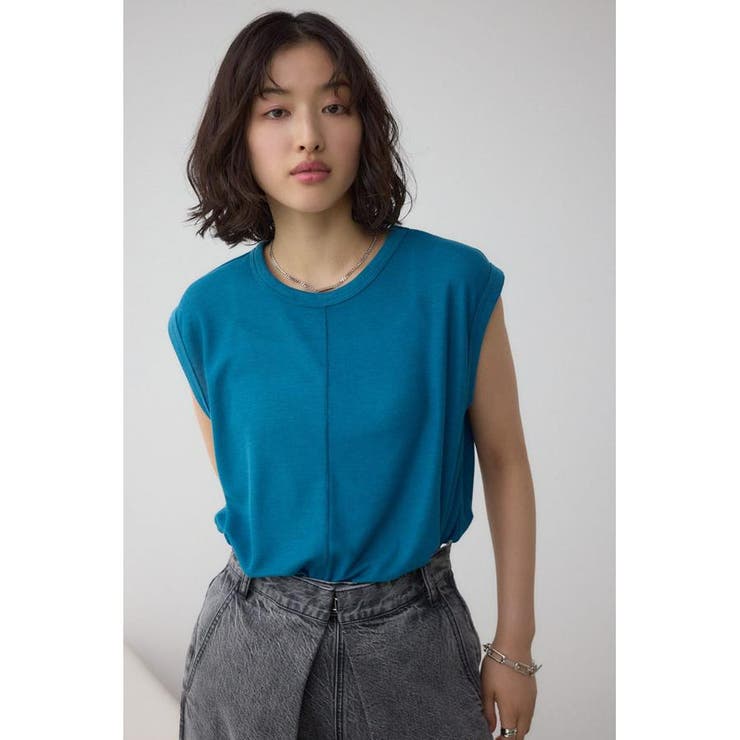 シアーワッフルノースリーブTシャツ | AZUL BY MOUSSY | 詳細画像21 