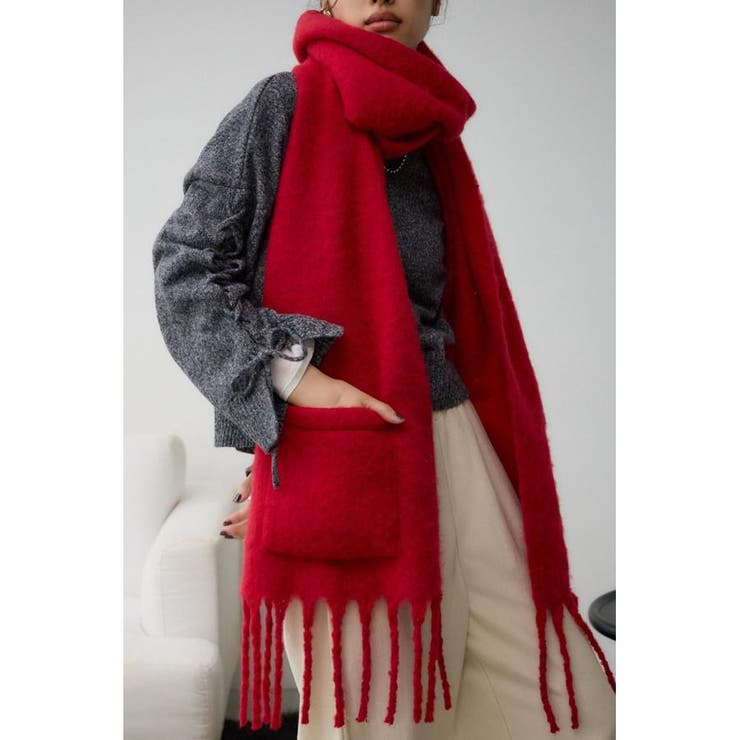 RED | ポケット付マフラー | AZUL BY MOUSSY