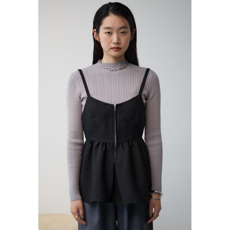 ジャガードフレアキャミ | AZUL BY MOUSSY | 詳細画像14 