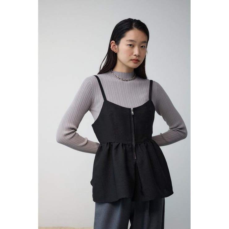 ジャガードフレアキャミ | AZUL BY MOUSSY | 詳細画像12 