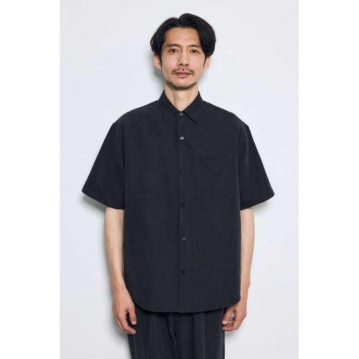 接触冷感フェイクスエード半袖シャツ | AZUL BY MOUSSY | 詳細画像5 
