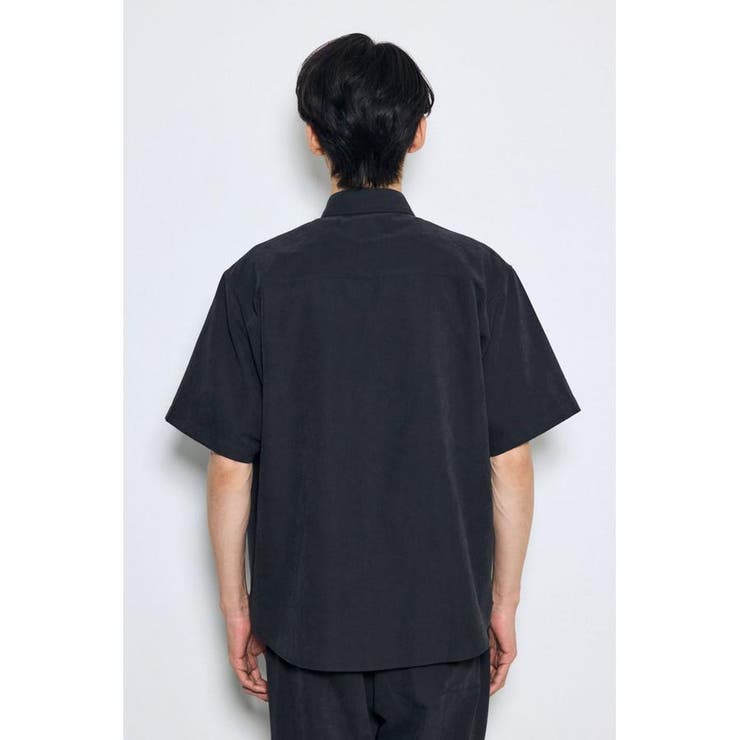 接触冷感フェイクスエード半袖シャツ | AZUL BY MOUSSY | 詳細画像7 