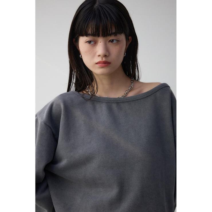BLK | ビンテージライクウラケトップス | AZUL BY MOUSSY