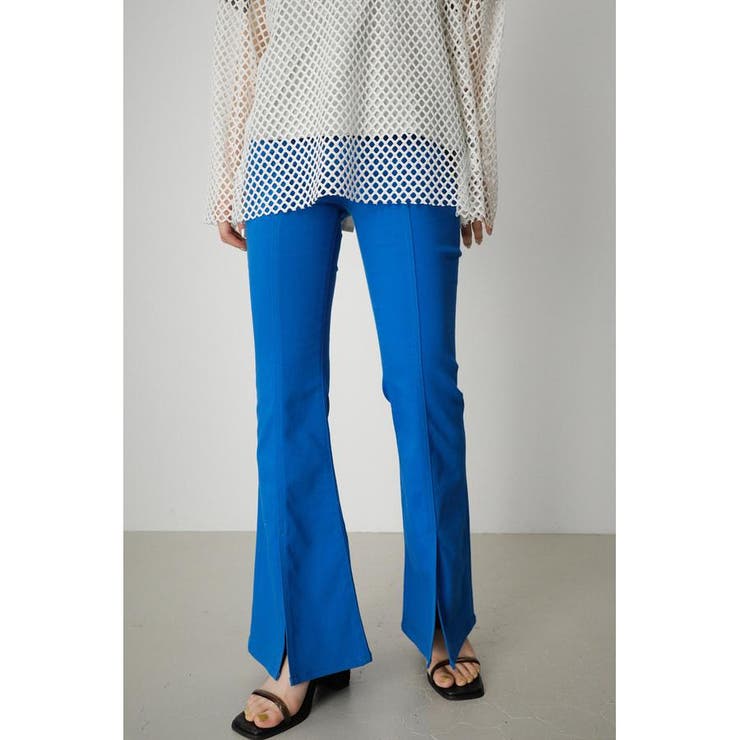 BLU | CENTER SLIT COLOR FLARE PT | AZUL BY MOUSSY