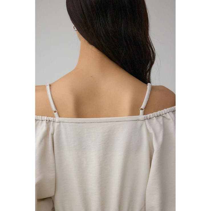 2WAYパフスリーブ配色ペプラムブラウス | AZUL BY MOUSSY | 詳細画像9 