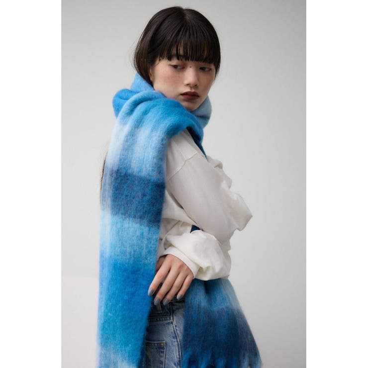 柄BLU5 | フラッフィーストール | AZUL BY MOUSSY