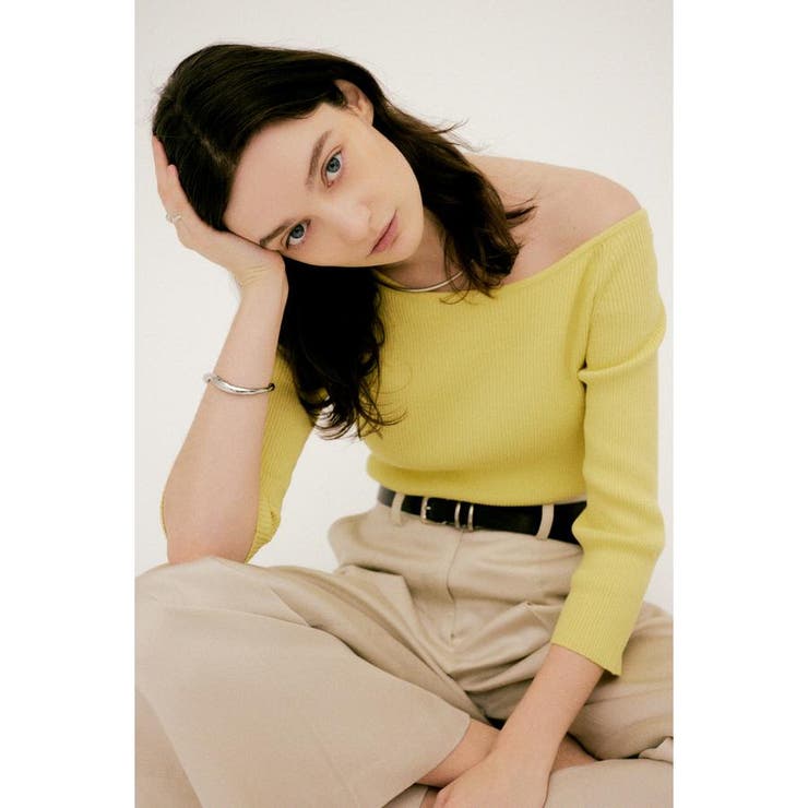 L/YEL1 | オフショルニットトップス | AZUL BY MOUSSY