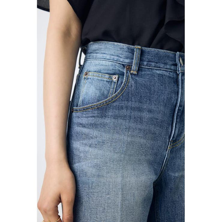 AZUL DENIM センタープレスストレートデニム ロング丈 | AZUL BY MOUSSY | 詳細画像7 