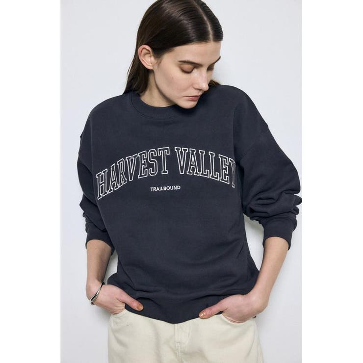 L/BLK1 | カレッジロゴ スウェットトップス | AZUL BY MOUSSY