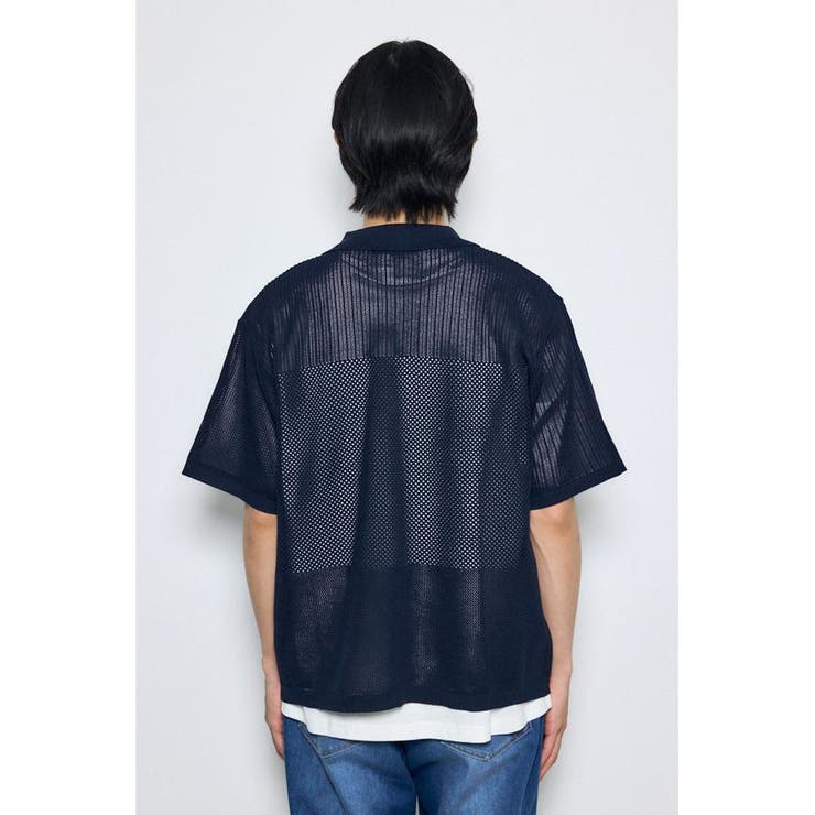 編地切替ニットシャツ | AZUL BY MOUSSY | 詳細画像26 