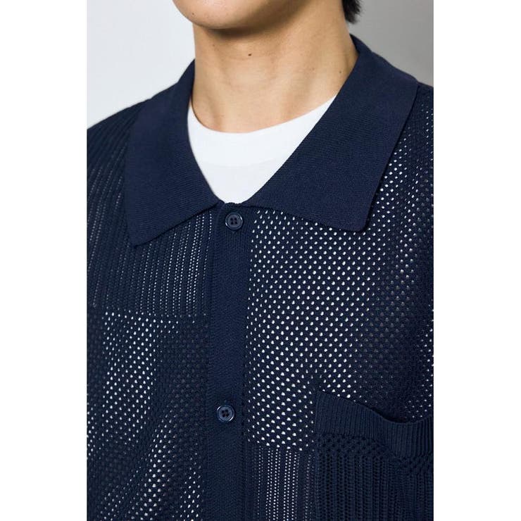 編地切替ニットシャツ | AZUL BY MOUSSY | 詳細画像28 