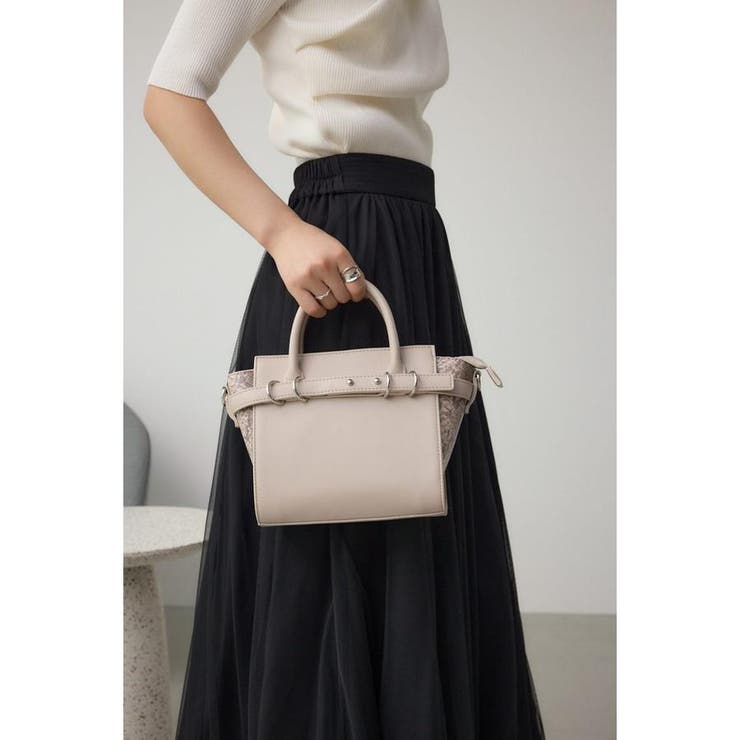 L/BEG1 | ベルトデザイントラペイズドバッグ | AZUL BY MOUSSY