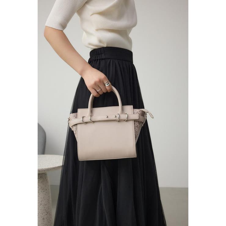 L/BEG1 | ベルトデザイントラペイズドバッグ | AZUL BY MOUSSY