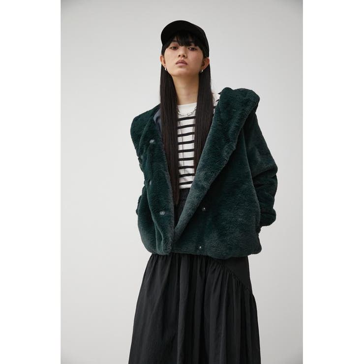 Fluffy zip hotsell up coat