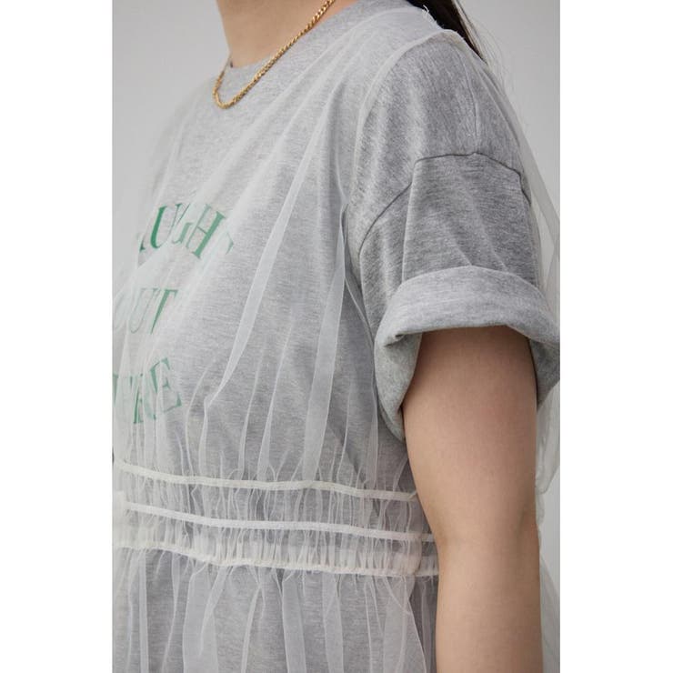 チュールギャザージレトップス | AZUL BY MOUSSY | 詳細画像8 