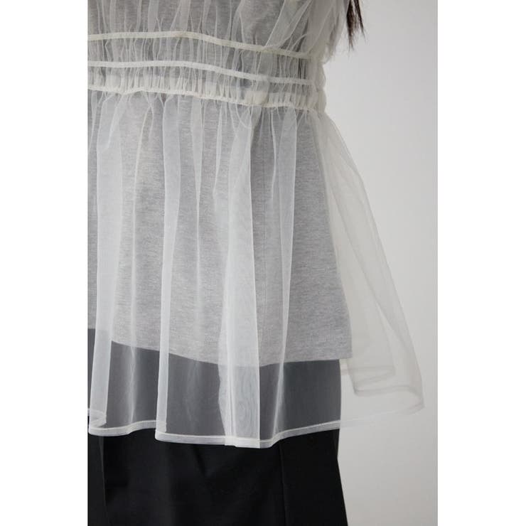 チュールギャザージレトップス | AZUL BY MOUSSY | 詳細画像9 