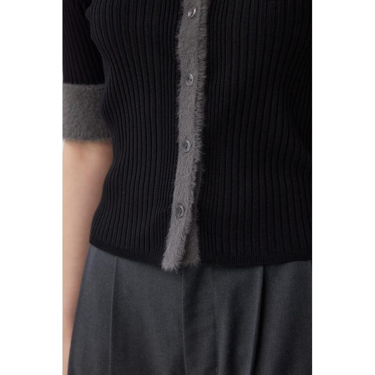 シャギーコンビポロニットトップス | AZUL BY MOUSSY | 詳細画像19 