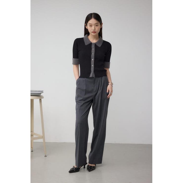 シャギーコンビポロニットトップス | AZUL BY MOUSSY | 詳細画像13 