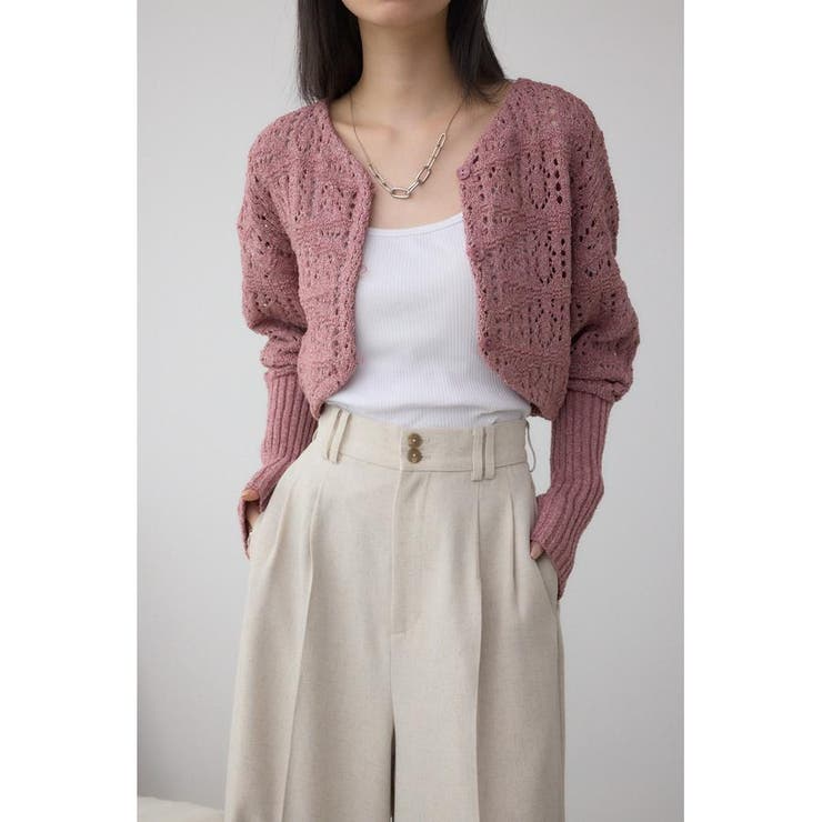 D/PNK3 | クロシェニットボレロ | AZUL BY MOUSSY