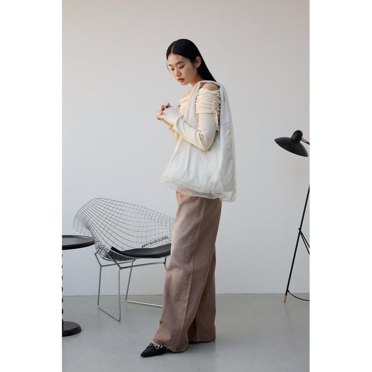 チュールレイヤードトートバッグ | AZUL BY MOUSSY | 詳細画像2 