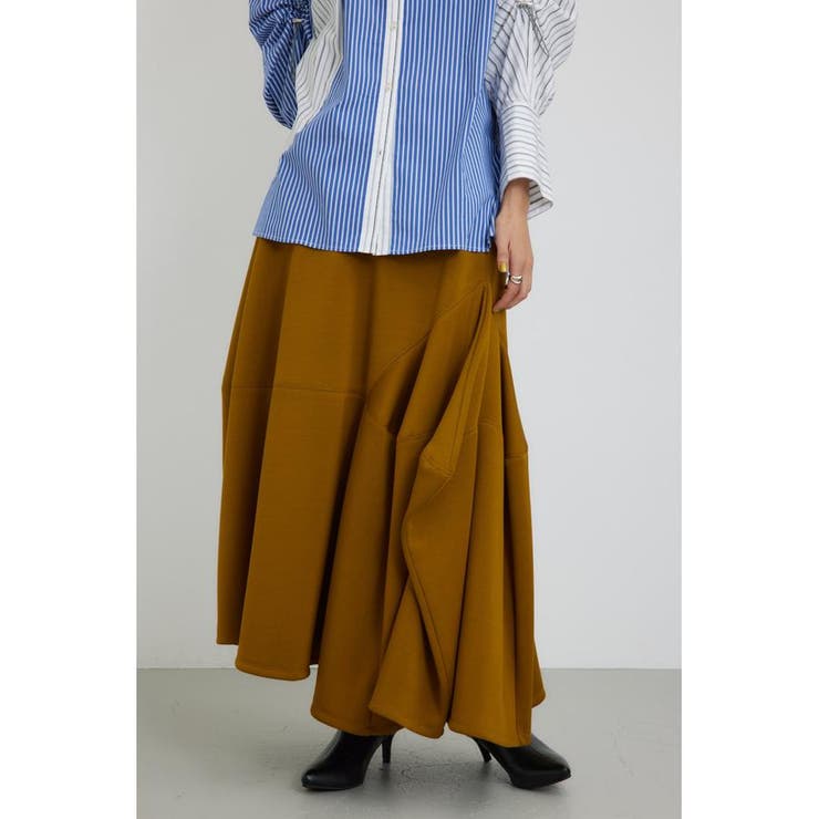 D/YEL3 | パネルイレギュラーヘムスカート | AZUL BY MOUSSY