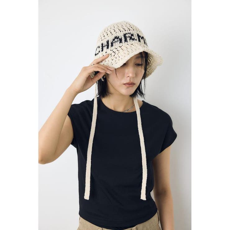 オープンワークニッティングロゴハット | AZUL BY MOUSSY | 詳細画像9 