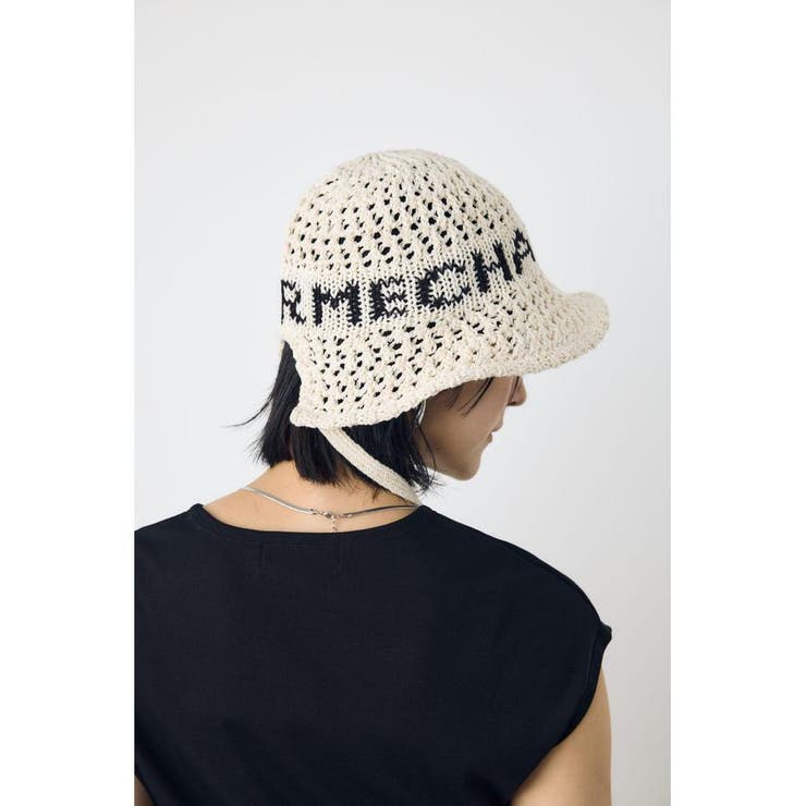 オープンワークニッティングロゴハット | AZUL BY MOUSSY | 詳細画像10 
