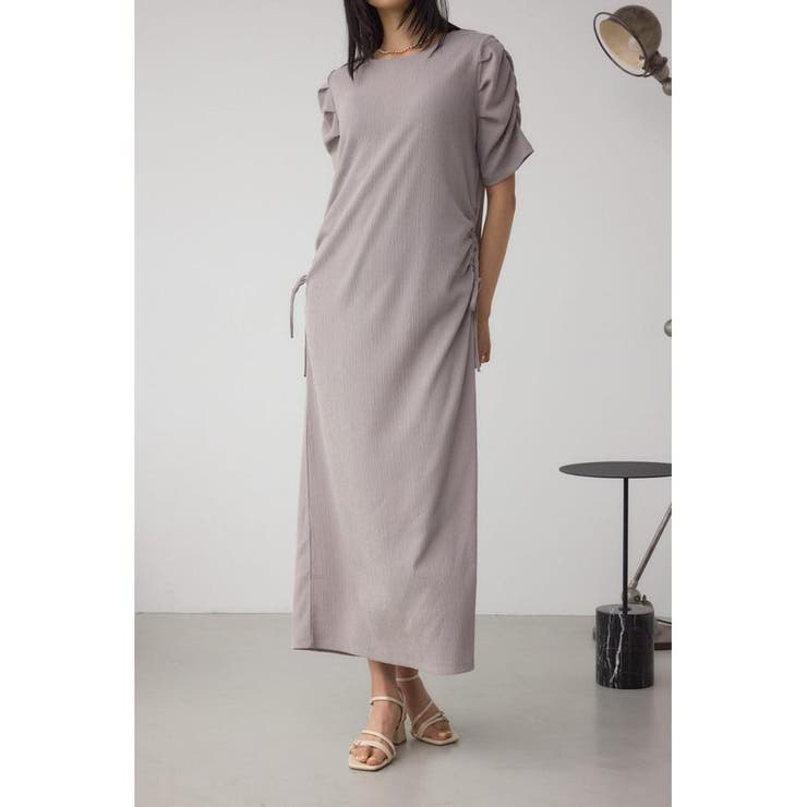 L/GRY1 | サイドシャーリングワンピース | AZUL BY MOUSSY