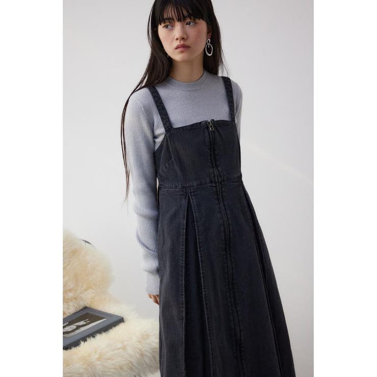 フロントジップデニムジャンパースカート[品番：AZLW0021720]｜AZUL BY MOUSSY（アズール バイマウジー）のレディースファッション通販｜SHOPLIST（ショップリスト）