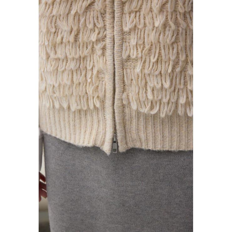 ZIPフーディループニットベスト | AZUL BY MOUSSY | 詳細画像11 