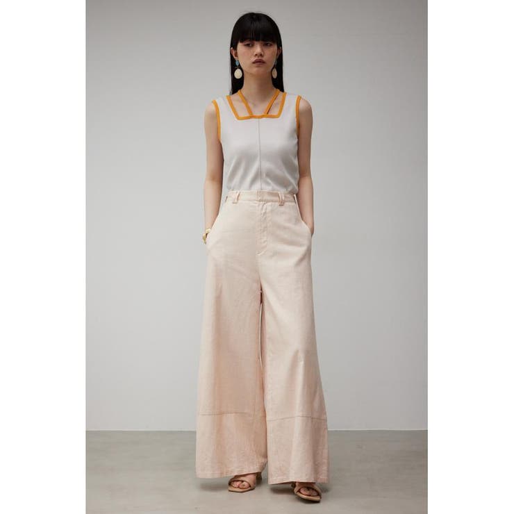 CONTRAST BORDER WIDE PANTS | AZUL BY MOUSSY | 詳細画像14 