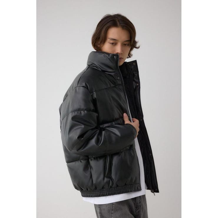 合皮中綿ブルゾン | AZUL BY MOUSSY | 詳細画像3 