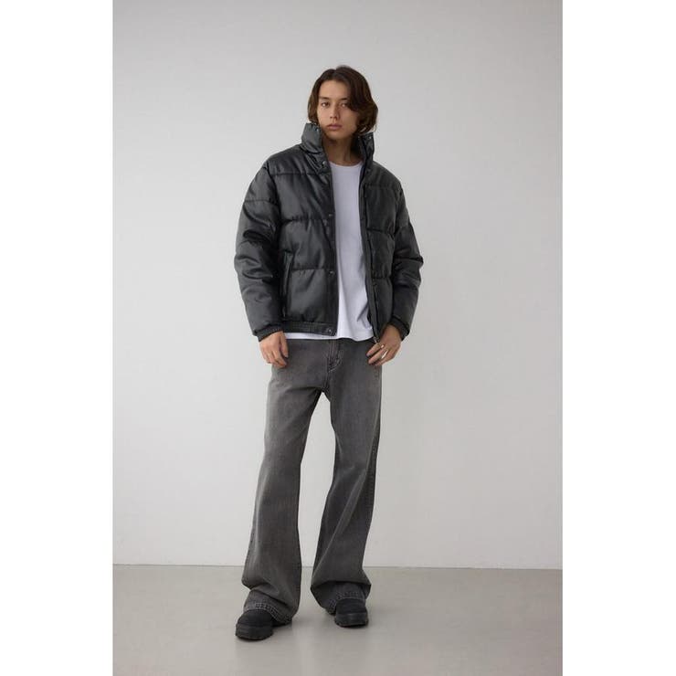 合皮中綿ブルゾン | AZUL BY MOUSSY | 詳細画像4 