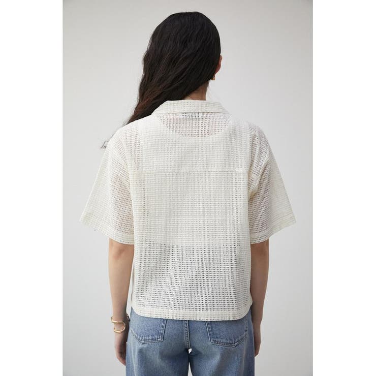 COTTON MESH HALF SLEEVE SHIRT | AZUL BY MOUSSY | 詳細画像7 