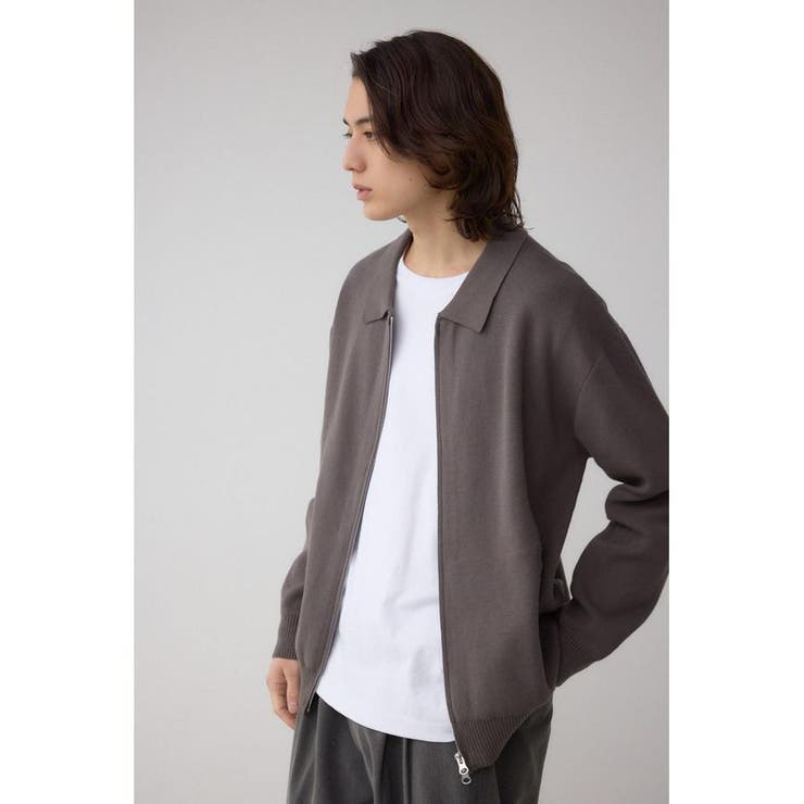 ジップアップ襟付きニットカーディガン | AZUL BY MOUSSY | 詳細画像28 