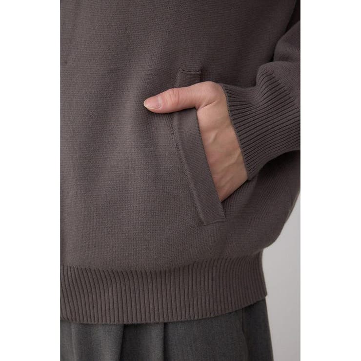 ジップアップ襟付きニットカーディガン | AZUL BY MOUSSY | 詳細画像37 